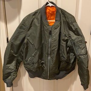 Green/Orange Bomber Jacket
